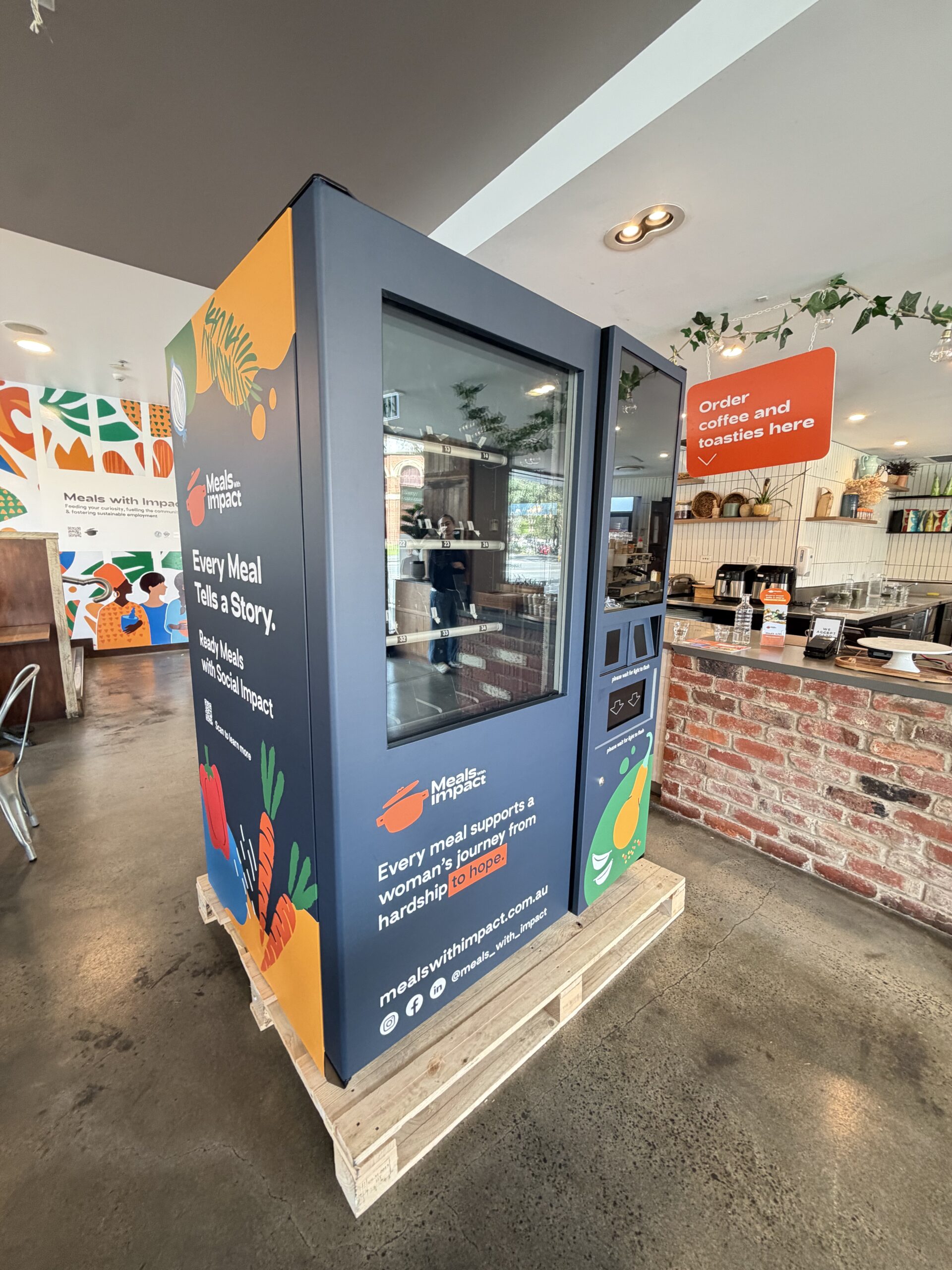 Meals Impact vending machine wrap