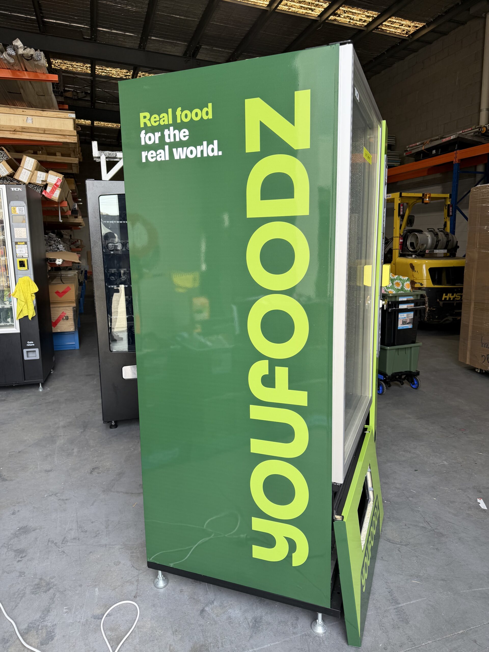 Youfoodz vending machine wrap