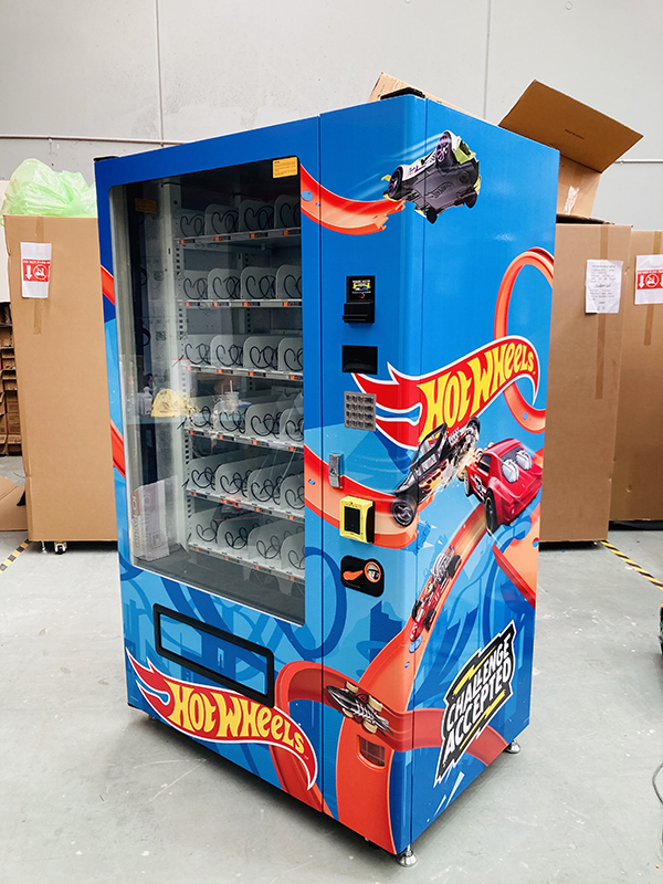Hot Wheels vending machine wrap